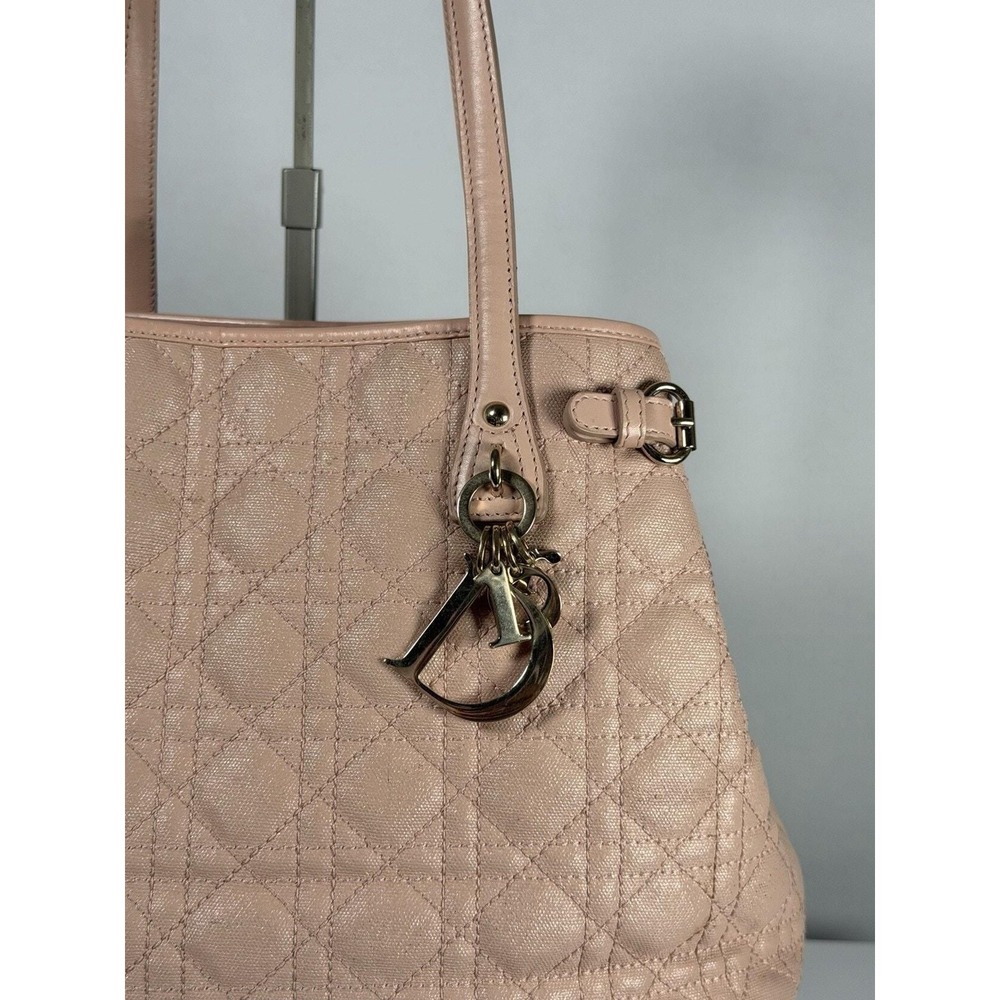 00013. Christian Dior Women Bag Rare Cannage Pana Tote A4 Pink Limited Edition - Picture 2 of 8